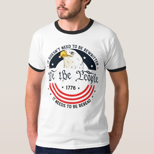 Camiseta Nós, as Pessoas da Constituição dos EUA, precisamo (Frente)