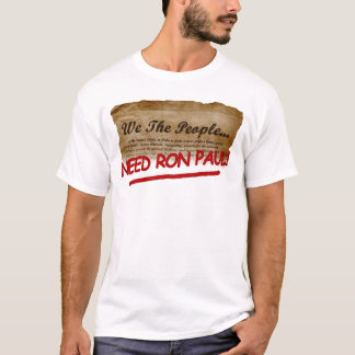 Camiseta nós as pessoas da cópia de Ron Paul