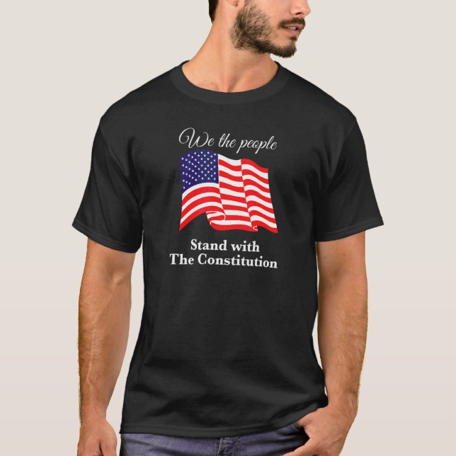Camiseta Nós, As Pessoas, Defendemos A Constituição Usa Fre (Frente)