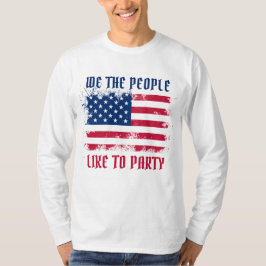 Camiseta Nós, as pessoas Engraçadas, afogamos a bandeira do