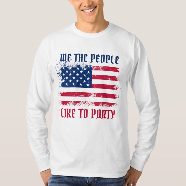 Camiseta Nós, as pessoas Engraçadas, afogamos a bandeira do (Frente)