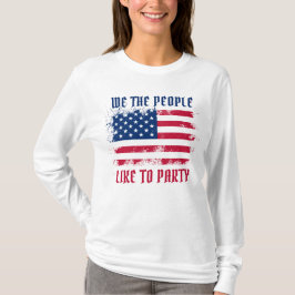 Camiseta Nós, as pessoas Engraçadas, afogamos a bandeira do