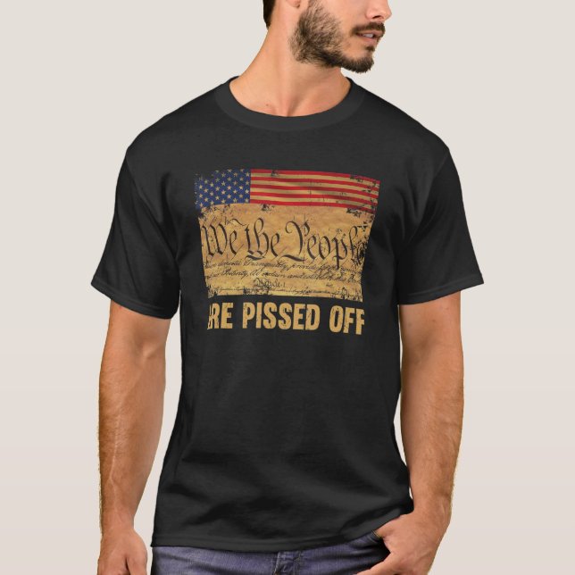 Camiseta Nós, as Pessoas, estamos irritados com a Constitui (Frente)