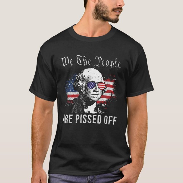 Camiseta Nós, as Pessoas, ficamos irritadas com George wash (Frente)