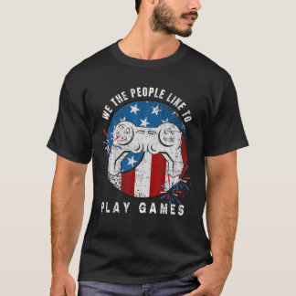 Camiseta Nós, As Pessoas, Gostamos De Jogar Videos games En