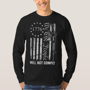 Camiseta Nós, As Pessoas, Não Cumpriremos O Ar15 Funny Pro