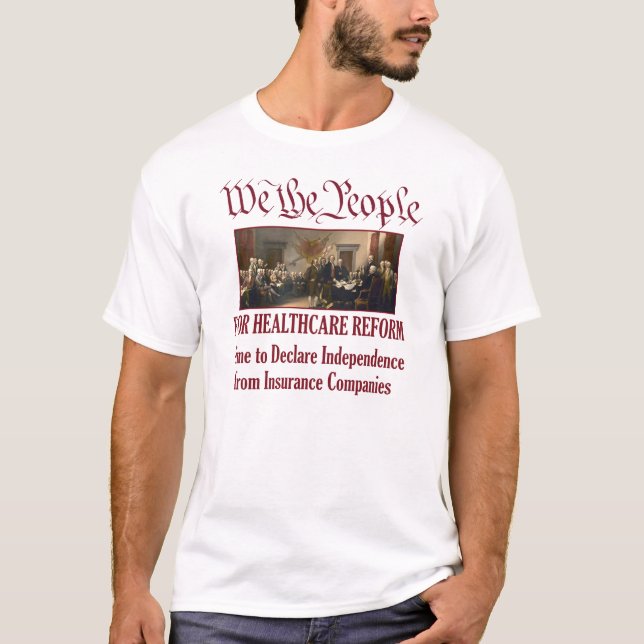 Camiseta Nós as pessoas para a reforma dos cuidados médicos (Frente)