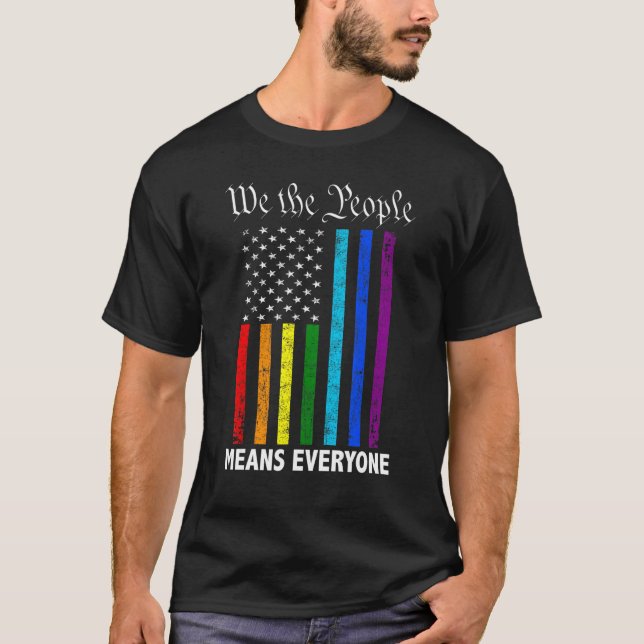 Camiseta Nós, As Pessoas, Significa Que Todos, Lgbt, Sinali (Frente)