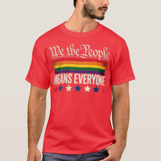 Camiseta Nós, as Pessoas, significa que todos os Estados Un