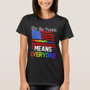 Camiseta Nós, As Pessoas, Significa Que Todos Os Eua Consti