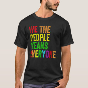Camiseta Nós, as Pessoas, significa que todos retro orgulho