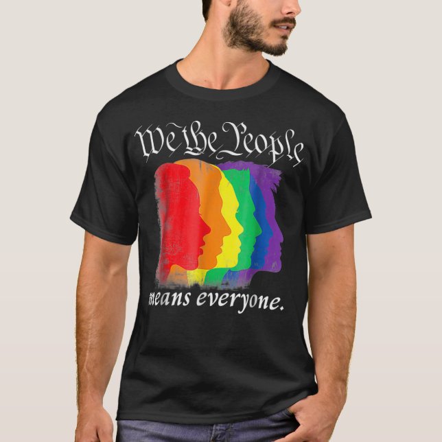 Camiseta NÓS, AS PESSOAS, SIGNIFICA TODA A orgulho gay 2018 (Frente)