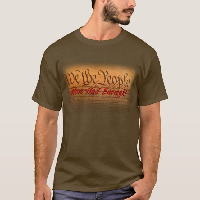 Camiseta Nós as pessoas tivemos bastante (Frente)