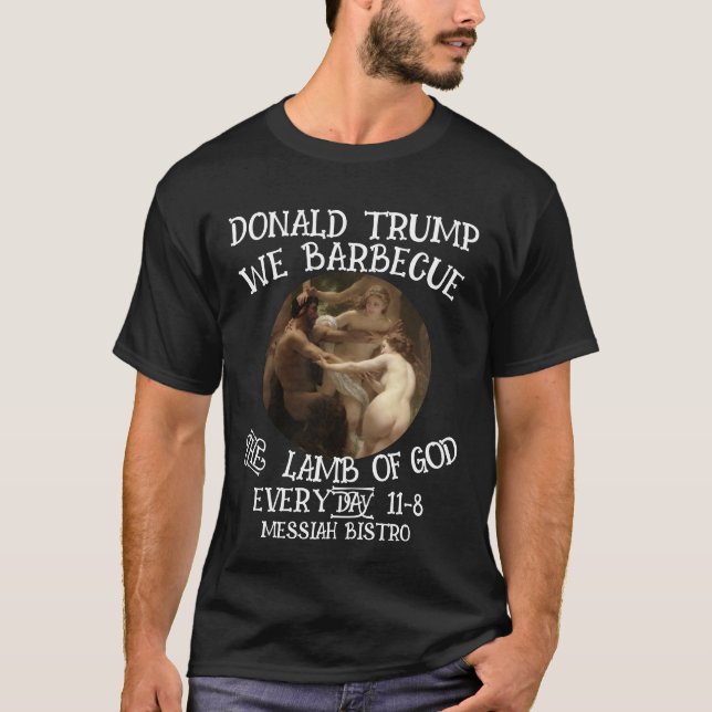 CAMISETA NÓS BARBAMOS A LÂMPADA DA ALTARPIÉCIA DE DEUS GHEN (Frente)