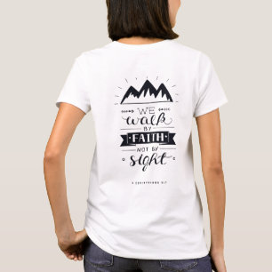 Camiseta Nós caminhamos pela fé não pela visão