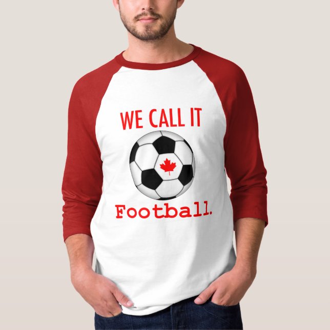 Camiseta Nós chamamo-lo T dos homens do futebol (Frente)