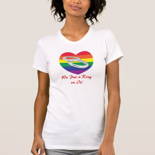 Camiseta Nós colocamos um anel nisso/casamento gay