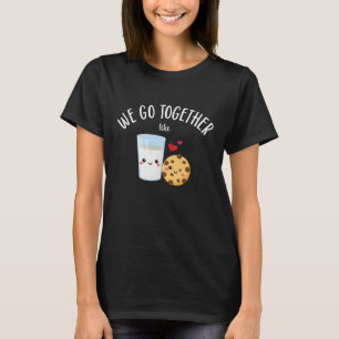 Camiseta Nós Combinamos Juntos Como Leite & Biscoitos Dia d