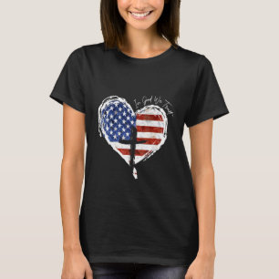 Camiseta Nós Confiamos Em Deus Bandeira Coração Citação Cri