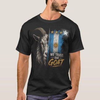Camiseta Nós Confiamos no Nosso Fã do GOAT Argentina