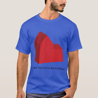 Camiseta Nós Construímos Esta Cidade sobre Trigo de Rock me