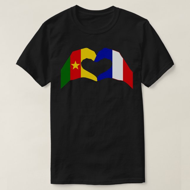 Camiseta Nós Coramos Camarões França Patriota Multinacional (Frente do Design)