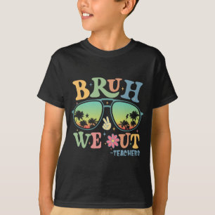 Camiseta Nós Descobrimos Professores Groovy Retro Feliz Dia