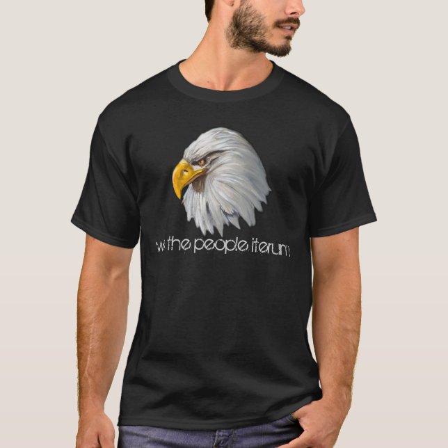 Camiseta nós do iterum as pessoas da cabeça das águias (Frente)
