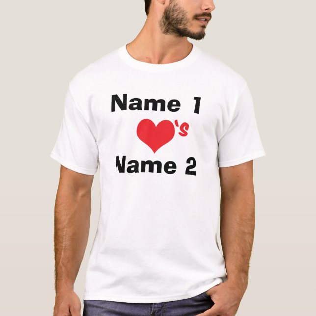 Camiseta Nós Estamos Apaixonados Personalizado (Frente)