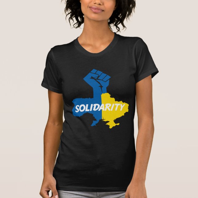 Camiseta Nós estamos com Ucrânia (Frente)