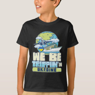 Camiseta Nós Estaremos Viaando Na Ucrânia Férias Em Família