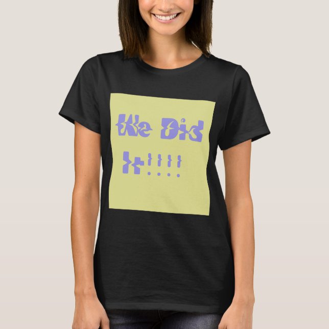 Camiseta Nós Fizemos Roxo e Amarelo (Frente)