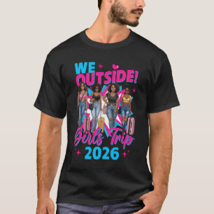 Camiseta Nós Fora Viagem de Meninas 2026 Afro Meninas Mulhe