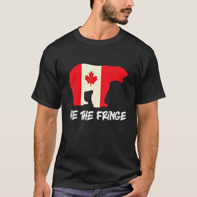 Camiseta Nós, Fringe Canadense Truckers Canada Truck Bear (Frente)