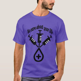 Camiseta nos importamos com sua família