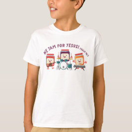 Camiseta Nós Jamemos por Jesus versículo da bíblia cartoon