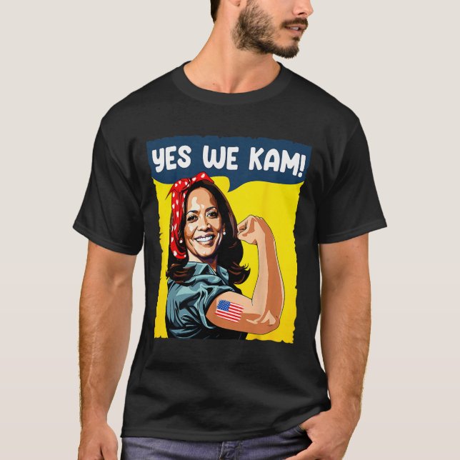 Camiseta Nós Kam Rosie O Ribeirão Do Presidente Kamala Harr (Frente)