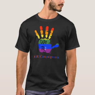 Camiseta Nós logotipo do arco-íris R1