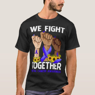 Camiseta Nós lutamos juntos contra a consciência dos CANCER