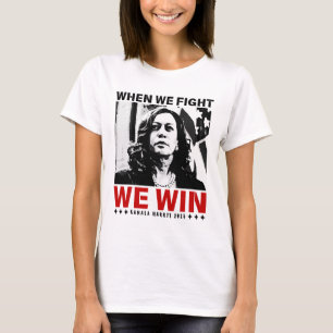 Camiseta Nós Lutamos Nós Vencemos 2024 Kamala Harris Para P