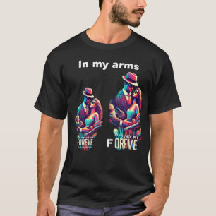 Camiseta Nos meus braços eu encontrei meu para sempre