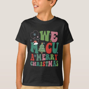 Camiseta Nós Micu Um Natal Feliz Médico Uti Rn Ajuda Retro