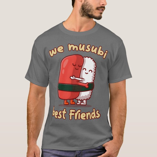 Camiseta Nós musubi melhores amigos vintage (Frente)