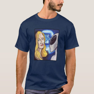 Camiseta Nós nos Encontramos Novamente - Alien e Mulher 