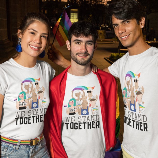Camiseta Nós nos unimos para Orgulhar a Unidade de Pessoas  (Criador carregado)