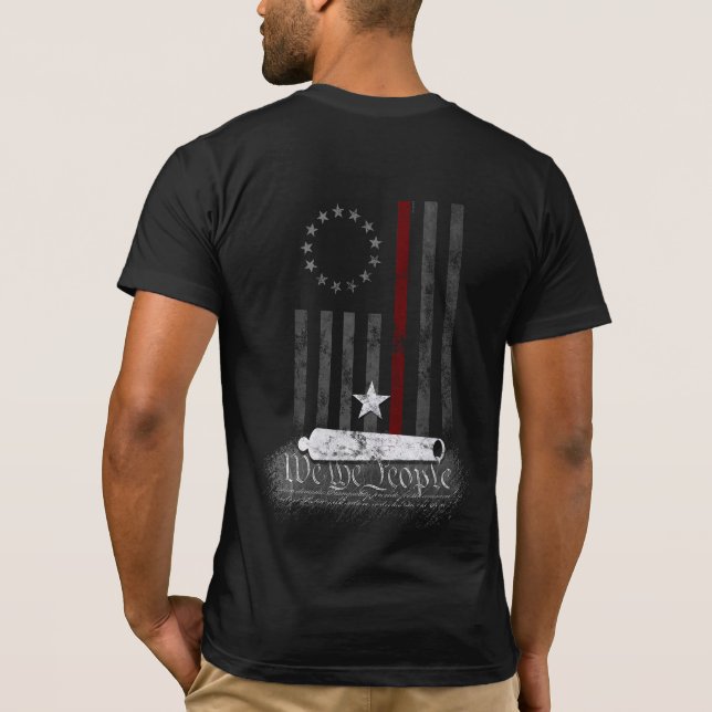 CAMISETA NÓS, O BANHO AMERICANO DA LINHA VERMELHA PESSOAS (Verso)