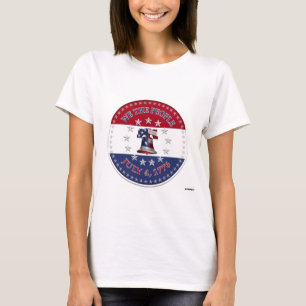 Camiseta Nós O Povo 4 de Julho de 1776 Sino com 13 e 50 Est