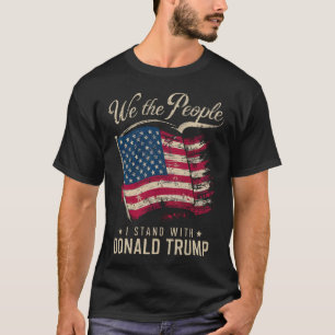 Camiseta Nós, o Povo, Eu Apoio Donald Trump Vintage