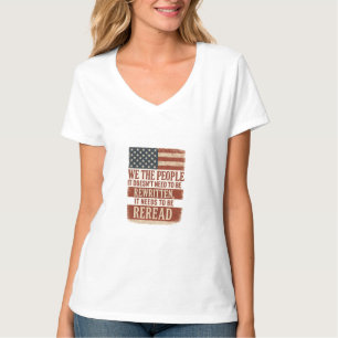 Camiseta Nós, o Povo Relermos Citação da Bandeira