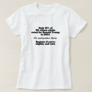 Camiseta Nós os Superamos em Número Vote Não aos Reis Prote